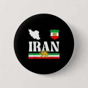 Macaron Rond 5 Cm Shir o khorshid iran, lion et soleil, perse
