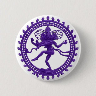 Macaron Rond 5 Cm Shiva le danseur cosmique