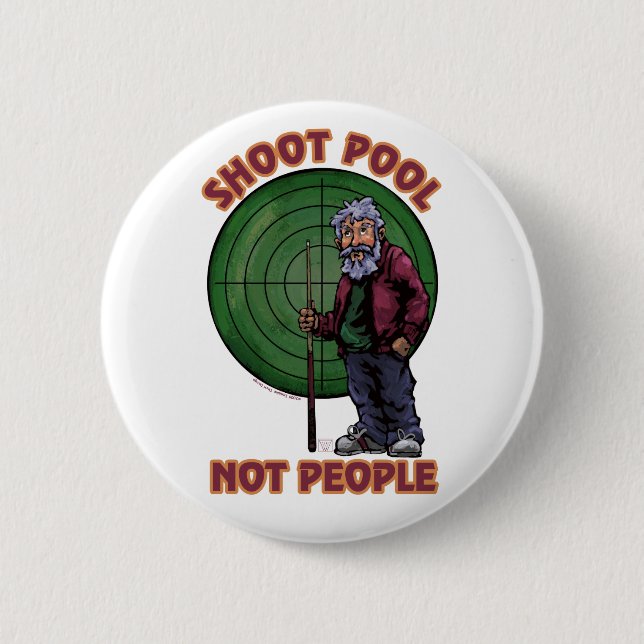 Macaron Rond 5 Cm Shoot pool Not People (Devant)