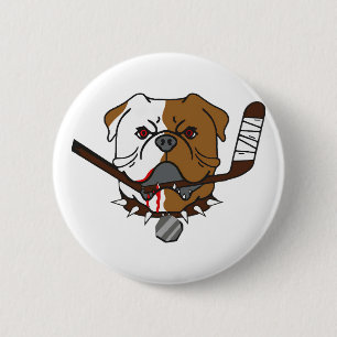 Macaron Rond 5 Cm SHORESY Bulldogs de Sudbury