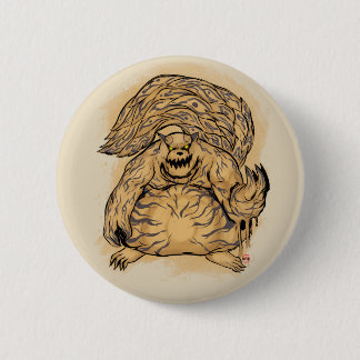 Macaron Rond 5 Cm Shukaku l'un bouton coupé la queue de bête