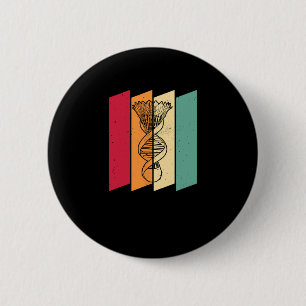 Macaron Rond 5 Cm Shutter Badminton Player Team Court - Son In My Dn