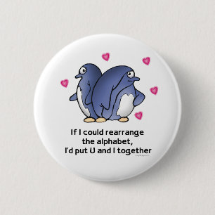 Macaron Rond 5 Cm Si je pourrais rearrage l'alphabet…