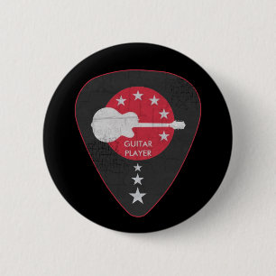 Macaron Rond 5 Cm si vous jouez de la guitare
