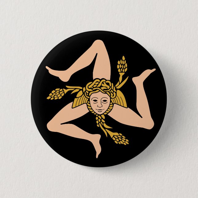 Macaron Rond 5 Cm Sicile (Devant)