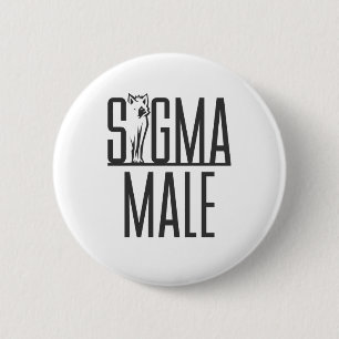 Macaron Rond 5 Cm Sigma Homme Wolf Lone Loner Meme