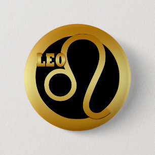 MACARON ROND 5 CM SIGNE DE ZODIAQUE D'OR DE LION