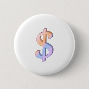 Macaron Rond 5 Cm Signe dollar 1