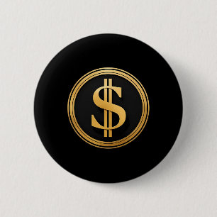 Macaron Rond 5 Cm Signe Dollar Doré D.o.g.e. 4 Juillet 1776 2025