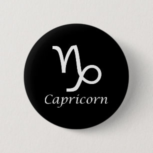 Macaron Rond 5 Cm SIGNE Zodiaque "Capricorne"