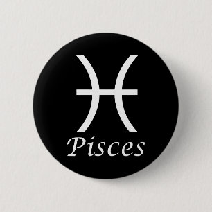 Macaron Rond 5 Cm SIGNE Zodiaque 'Pisces'