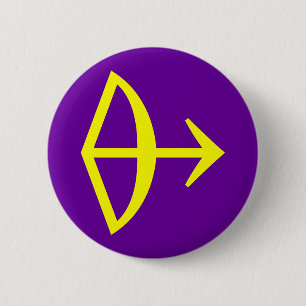 MACARON ROND 5 CM SIGNE ZODIATIQUE SAGITTARIUS