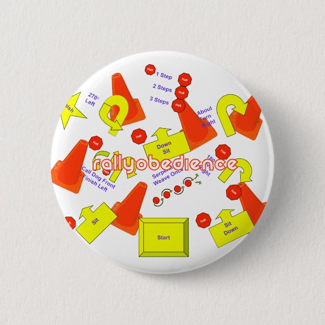 Macaron Rond 5 Cm Signes de rassemblement (Devant)