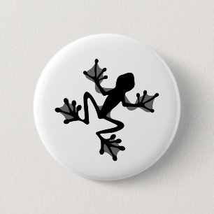 Macaron Rond 5 Cm Silhouette de Frog