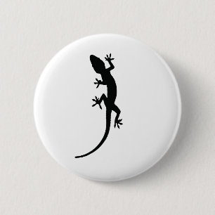 Macaron Rond 5 Cm Silhouette de lézard
