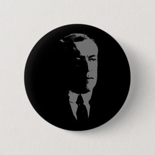 Macaron Rond 5 Cm Silhouette de Woodrow Wilson