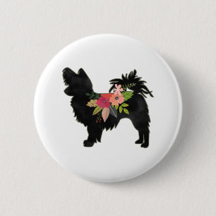 Macaron Rond 5 Cm Silky Chihuahua Dog Breed