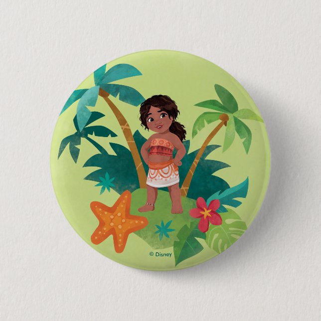 Macaron Rond 5 Cm Simea Island Graphic (Devant)