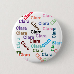 Macaron Rond 5 Cm SIMPLE ajout nom typographie calligraphie noms de