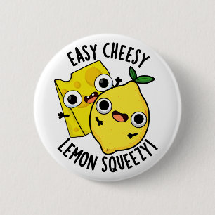 Macaron Rond 5 Cm Simple Cheesy Lemon Squeezy Funny Food Pun