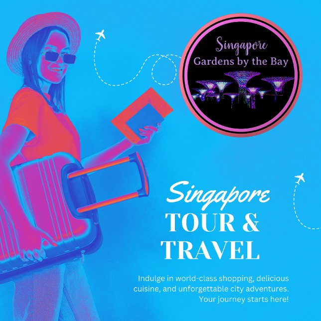 Macaron Rond 5 Cm Singapore Gardens by the Bay Button (Créateur téléchargé)