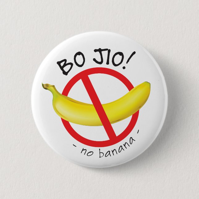 Macaron Rond 5 Cm Singapour Singlish - Bo Jio - Pas d'Invitation, Pa (Devant)