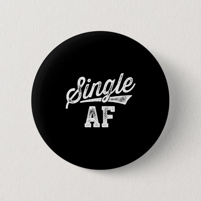 Macaron Rond 5 Cm Single Af Funny Singles Awareness Day Anti-valenti (Devant)