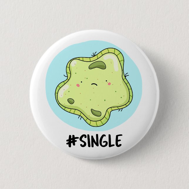 Macaron Rond 5 Cm #Single Funny Solo Cell Biology Pun (Devant)