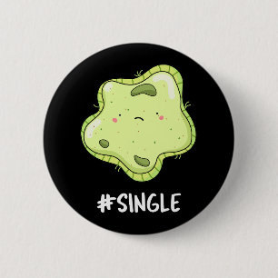 Macaron Rond 5 Cm #Single Funny Solo Cell Biology Pun Dark BG