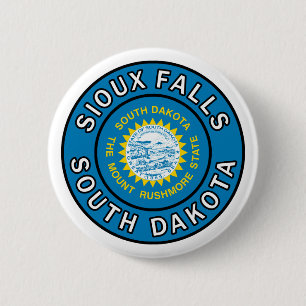 Macaron Rond 5 Cm Sioux Falls Dakota du Sud