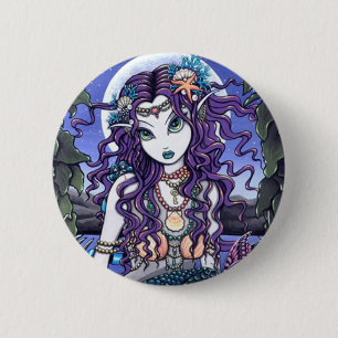 Macaron Rond 5 Cm Sirène gothique d'Uxia
