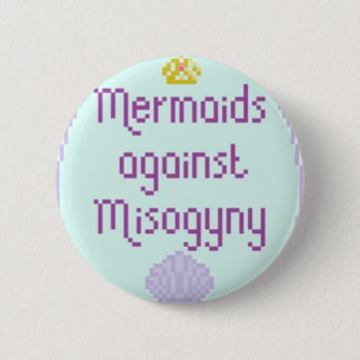 Macaron Rond 5 Cm Sirènes contre Misandry