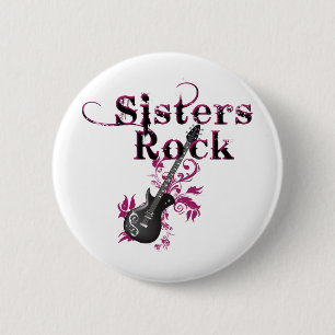 Macaron Rond 5 Cm Sisters Rock