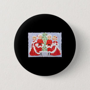 Macaron Rond 5 Cm Sisters White Christmas Movie 1954 Fêtes Noël Sn