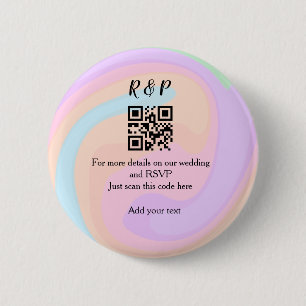 Macaron Rond 5 Cm site web mariage rsvp q r code ajouter nom texte