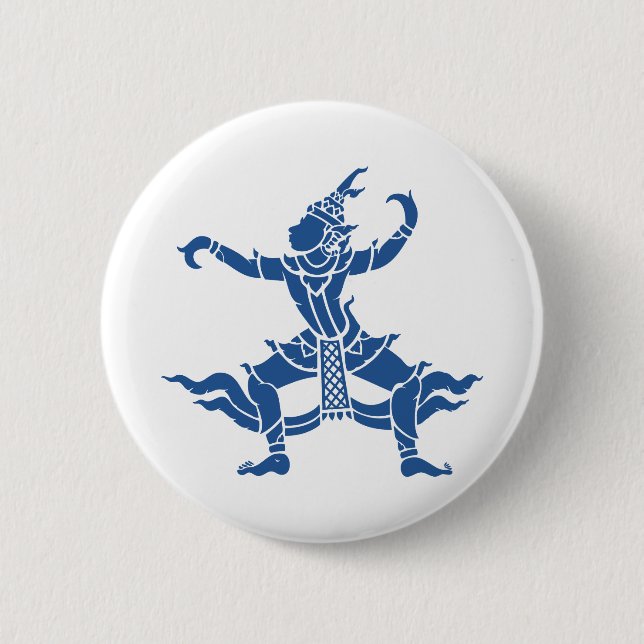 Macaron Rond 5 Cm SIX Danseuse thaïlandaise ⚠ Thaïlande ⚠ (Devant)