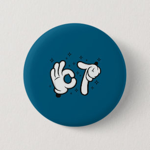 Macaron Rond 5 Cm Six sept souris enfants 67 garçons jeunesse 6-7 me