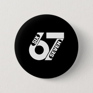 Macaron Rond 5 Cm Six Seven 67 Équipe Sports Drôle Mème 67 6 7 Homme