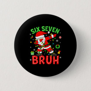 Macaron Rond 5 Cm Six Seven 67 Génération Z Alpha Mème Bruh Noël Dab