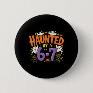 Macaron Rond 5 Cm Six Seven 6 7 Halloween squelette main fantôme