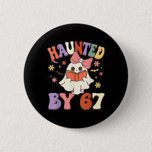 Macaron Rond 5 Cm Six Seven 6 7 Hanté Mème 67 Main de Squelette Hall