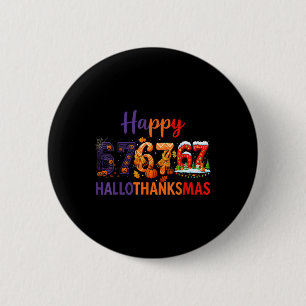 Macaron Rond 5 Cm Six Seven Meme 67 Hallothanksmas Halloween Noël