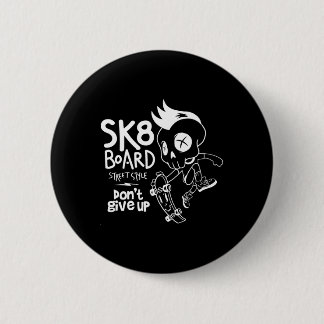 Macaron Rond 5 Cm Skate Skateboard Funny Sk8 Skateboarding Skater Ol
