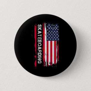 Macaron Rond 5 Cm Skateboarding et skateurs