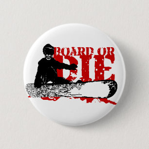 Macaron Rond 5 Cm skeleboarder ou die.