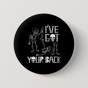Macaron Rond 5 Cm Skeletons Halloween J'Ai Votre Costume Ck Hommes Q