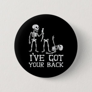 Macaron Rond 5 Cm Skeletons Halloween J'Ai Votre Costume Ck Hommes Q
