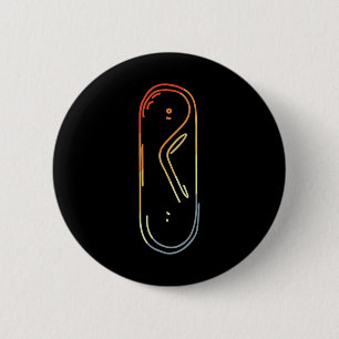 Macaron Rond 5 Cm Sketch Snowboard vintage Snowboard Alpine