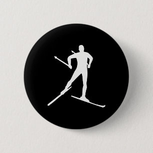 Macaron Rond 5 Cm Ski de fond