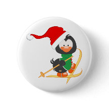 Ski de pingouin de Noël